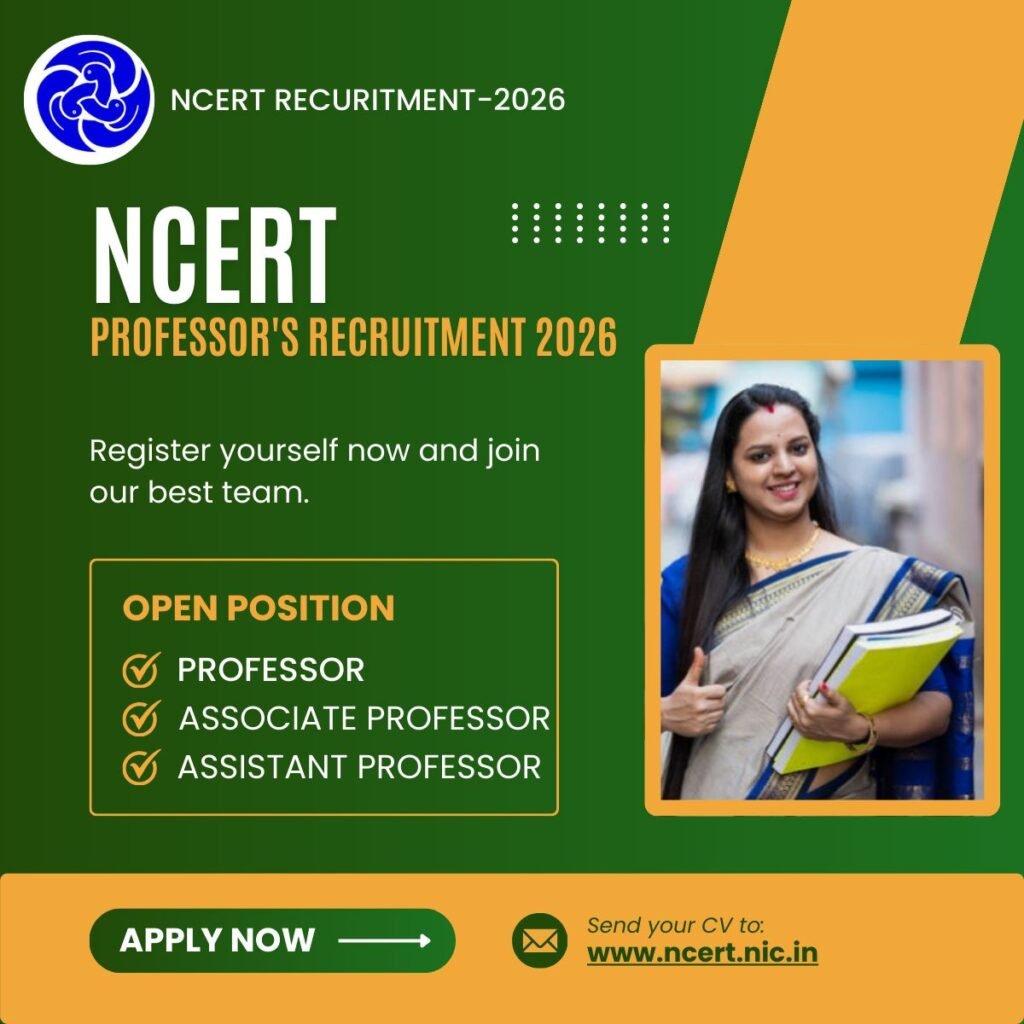 NCERT Professor's Recruitment 2026