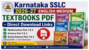 Karnataka SSLC 2026-27 English Medium Textbooks