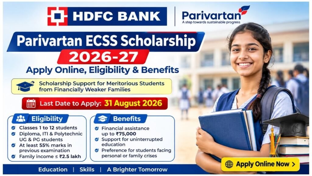 Parivartan ECSS Scholarship 2026