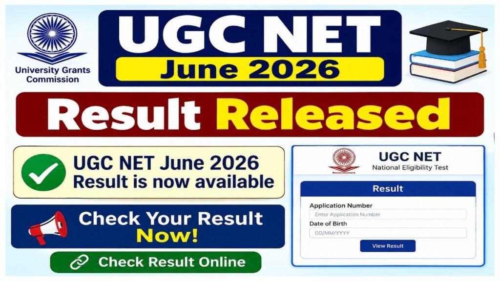 UGC NET June 2026 Result