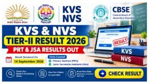 KVS NVS Tier-II Result