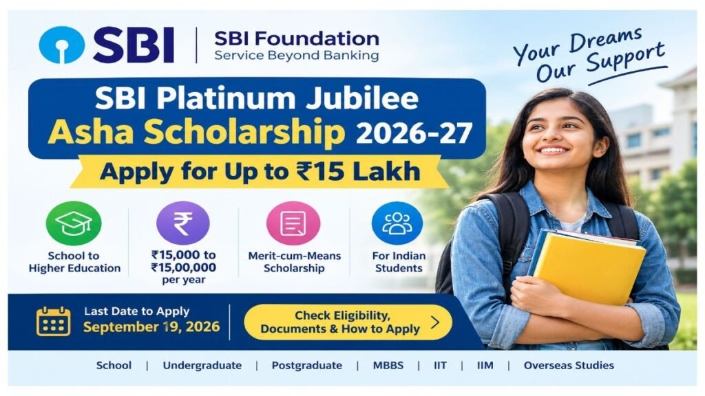 SBI Asha Scholarship 