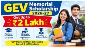 GEV Memorial Scholarship 2026-27