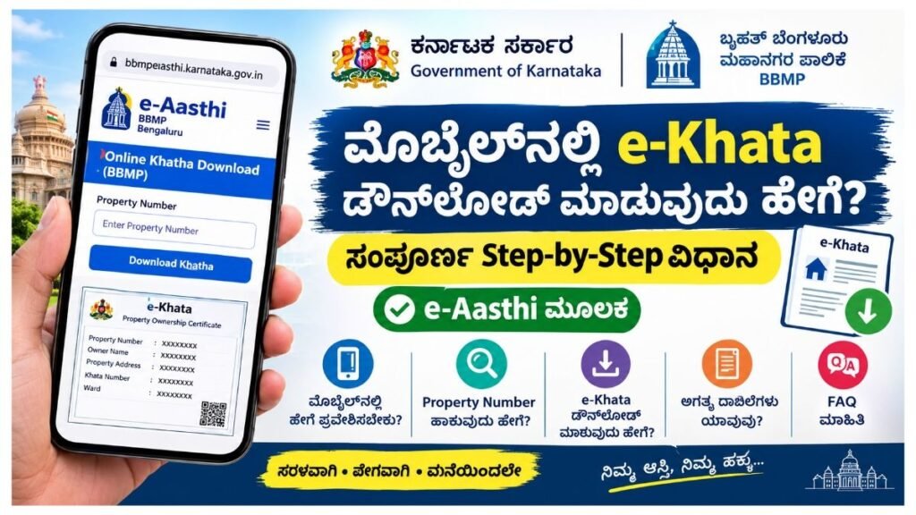 Karnataka e-Khata Download-2026