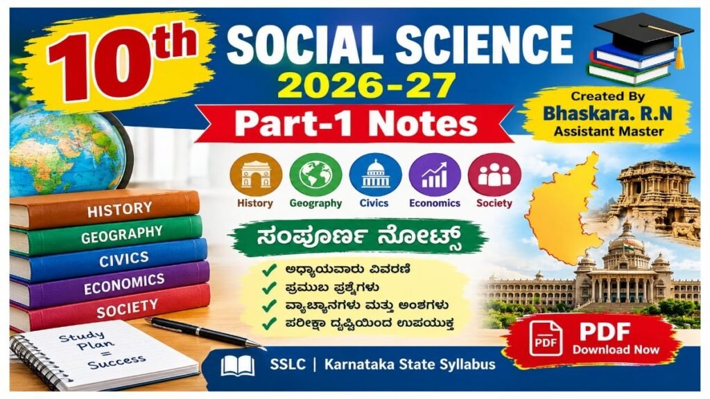 SSLC Social Science 2026-27